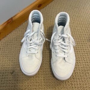 White High Top Vans, Ultra Cush. Worn once.